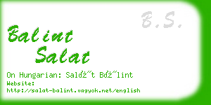 balint salat business card